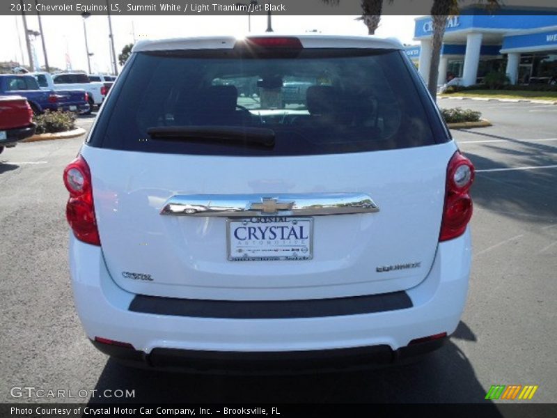 Summit White / Light Titanium/Jet Black 2012 Chevrolet Equinox LS