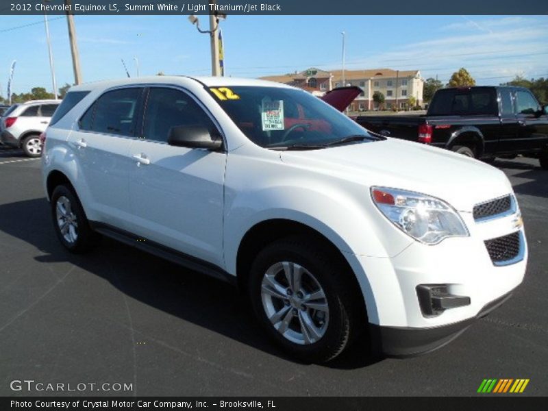 Summit White / Light Titanium/Jet Black 2012 Chevrolet Equinox LS