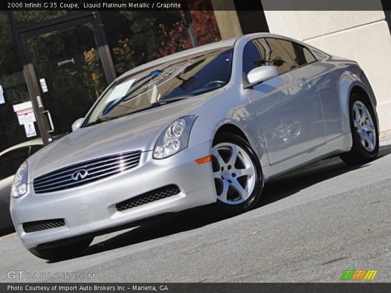 Liquid Platinum Metallic / Graphite 2006 Infiniti G 35 Coupe
