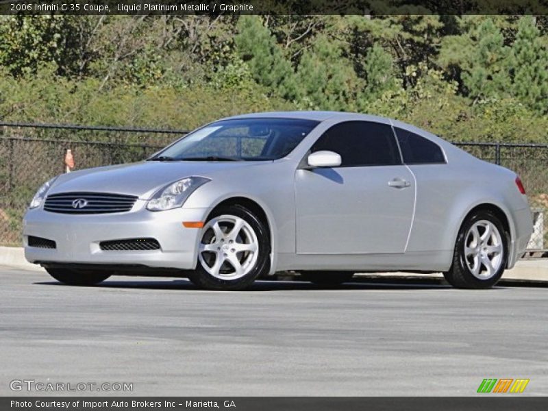Liquid Platinum Metallic / Graphite 2006 Infiniti G 35 Coupe