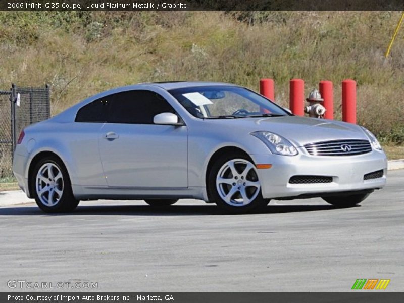 Liquid Platinum Metallic / Graphite 2006 Infiniti G 35 Coupe