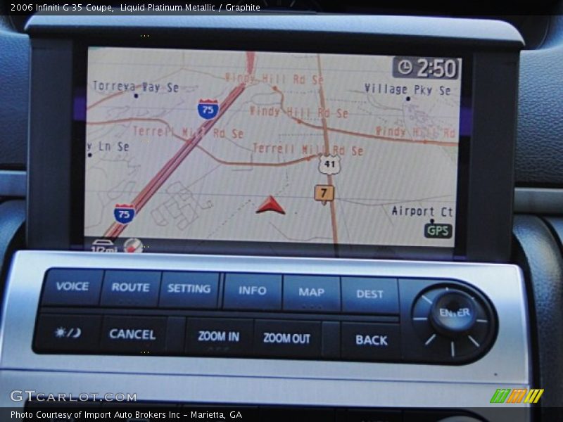 Liquid Platinum Metallic / Graphite 2006 Infiniti G 35 Coupe