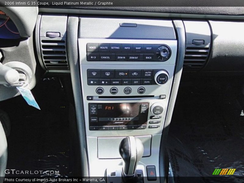 Liquid Platinum Metallic / Graphite 2006 Infiniti G 35 Coupe