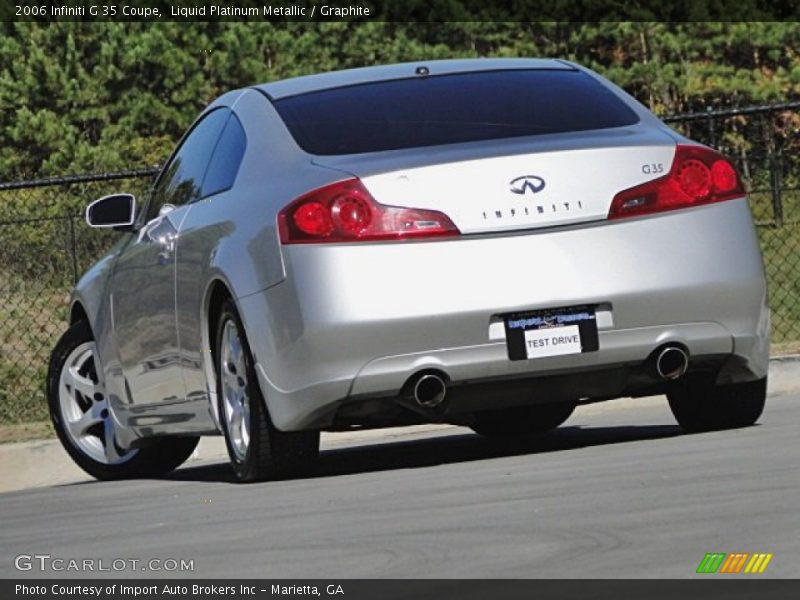 Liquid Platinum Metallic / Graphite 2006 Infiniti G 35 Coupe