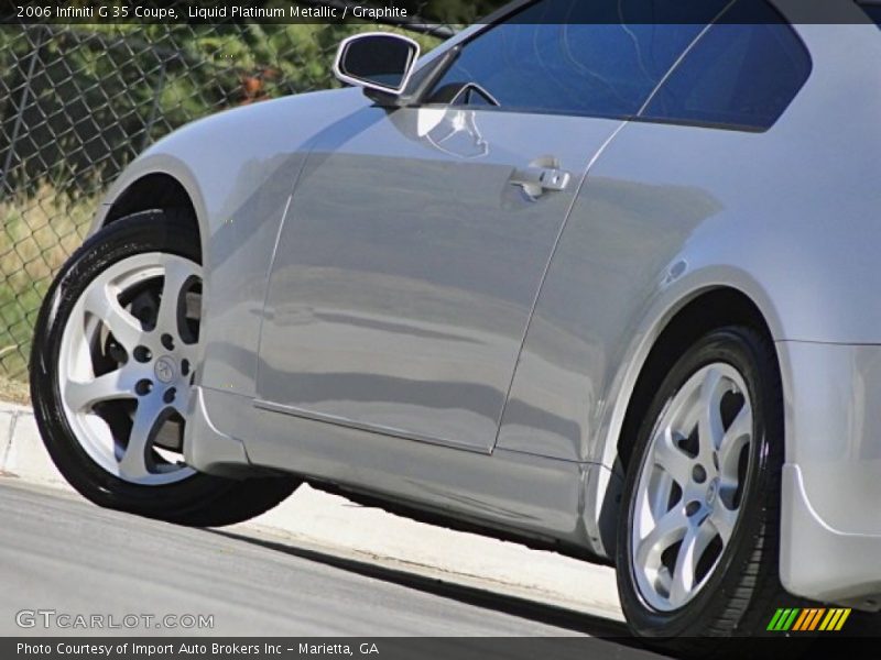 Liquid Platinum Metallic / Graphite 2006 Infiniti G 35 Coupe