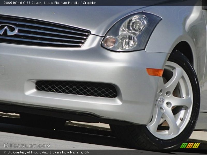 Liquid Platinum Metallic / Graphite 2006 Infiniti G 35 Coupe