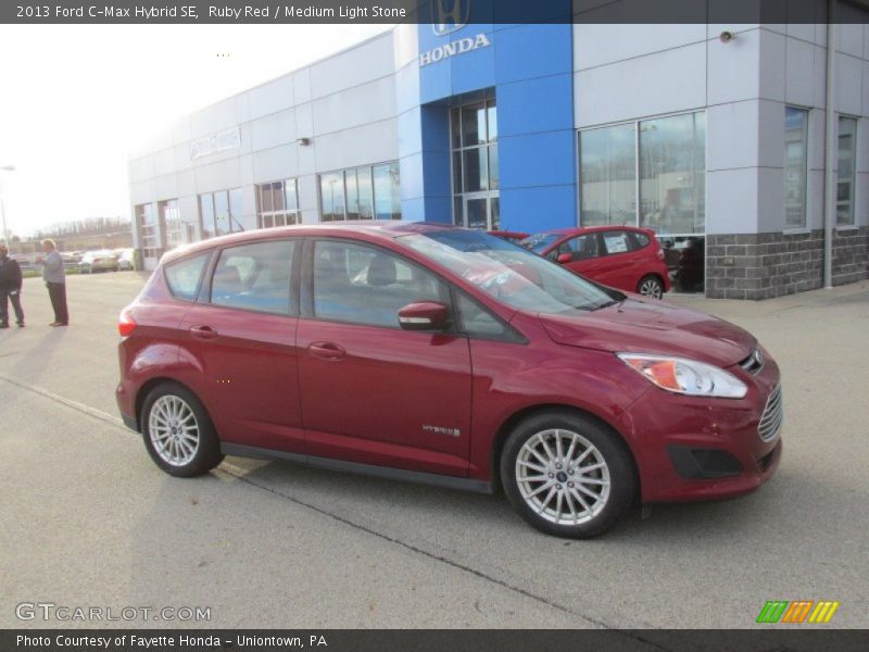 Ruby Red / Medium Light Stone 2013 Ford C-Max Hybrid SE