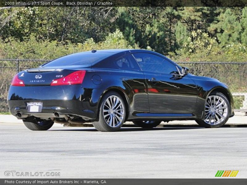 Black Obsidian / Graphite 2008 Infiniti G 37 S Sport Coupe