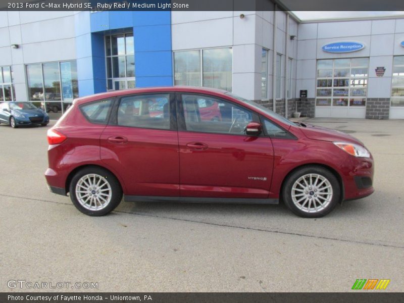 Ruby Red / Medium Light Stone 2013 Ford C-Max Hybrid SE