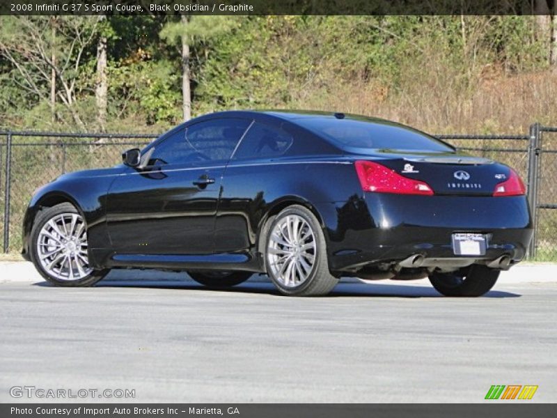 Black Obsidian / Graphite 2008 Infiniti G 37 S Sport Coupe