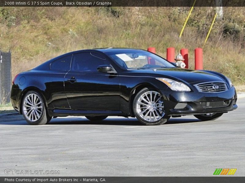 Black Obsidian / Graphite 2008 Infiniti G 37 S Sport Coupe