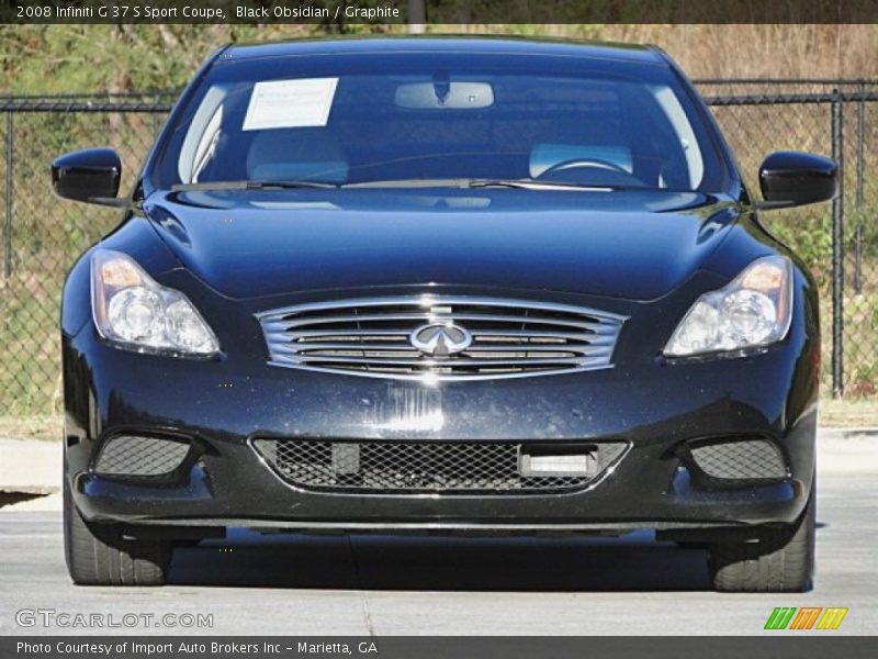 Black Obsidian / Graphite 2008 Infiniti G 37 S Sport Coupe