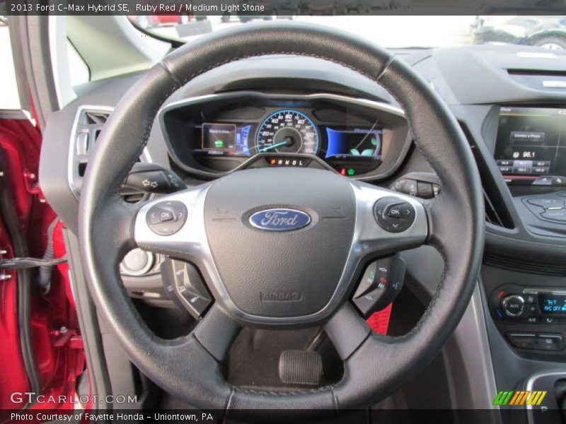 Ruby Red / Medium Light Stone 2013 Ford C-Max Hybrid SE