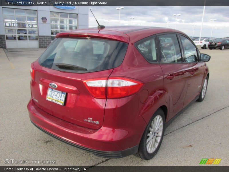 Ruby Red / Medium Light Stone 2013 Ford C-Max Hybrid SE