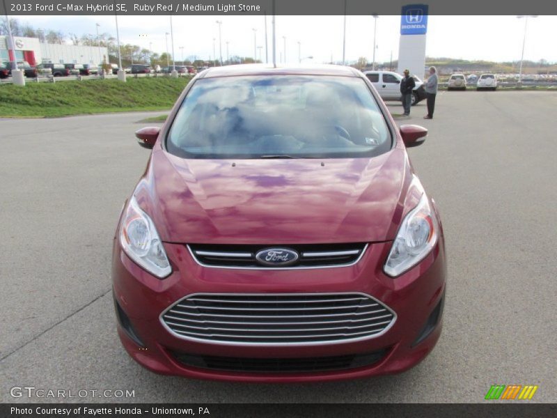 Ruby Red / Medium Light Stone 2013 Ford C-Max Hybrid SE