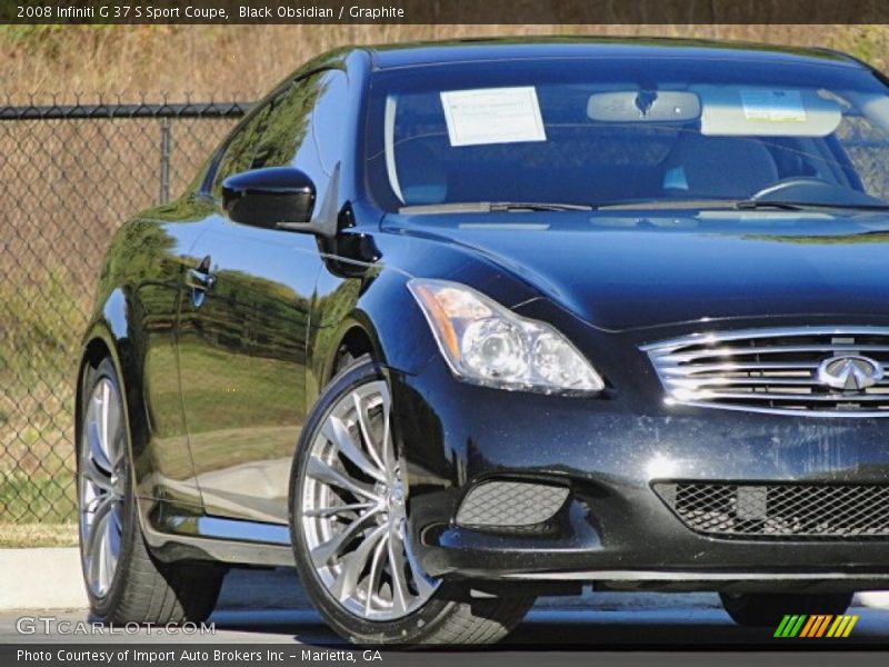 Black Obsidian / Graphite 2008 Infiniti G 37 S Sport Coupe