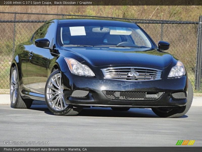 Black Obsidian / Graphite 2008 Infiniti G 37 S Sport Coupe