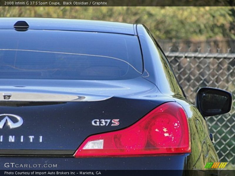 Black Obsidian / Graphite 2008 Infiniti G 37 S Sport Coupe