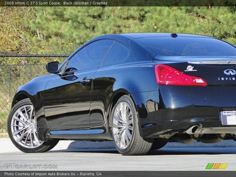 Black Obsidian / Graphite 2008 Infiniti G 37 S Sport Coupe