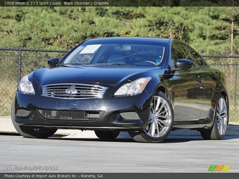 Black Obsidian / Graphite 2008 Infiniti G 37 S Sport Coupe