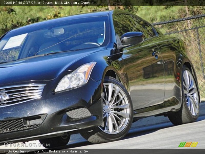 Black Obsidian / Graphite 2008 Infiniti G 37 S Sport Coupe