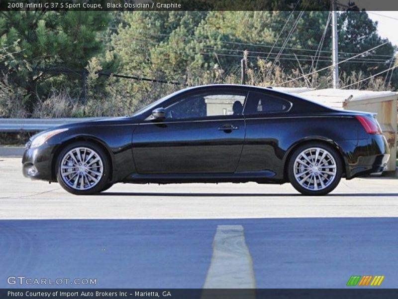 Black Obsidian / Graphite 2008 Infiniti G 37 S Sport Coupe