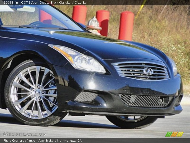 Black Obsidian / Graphite 2008 Infiniti G 37 S Sport Coupe