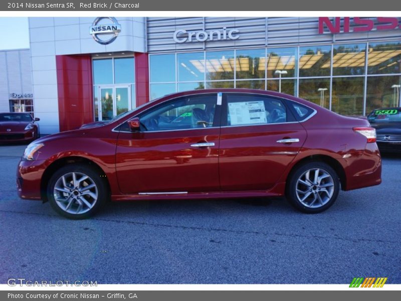 Red Brick / Charcoal 2014 Nissan Sentra SR