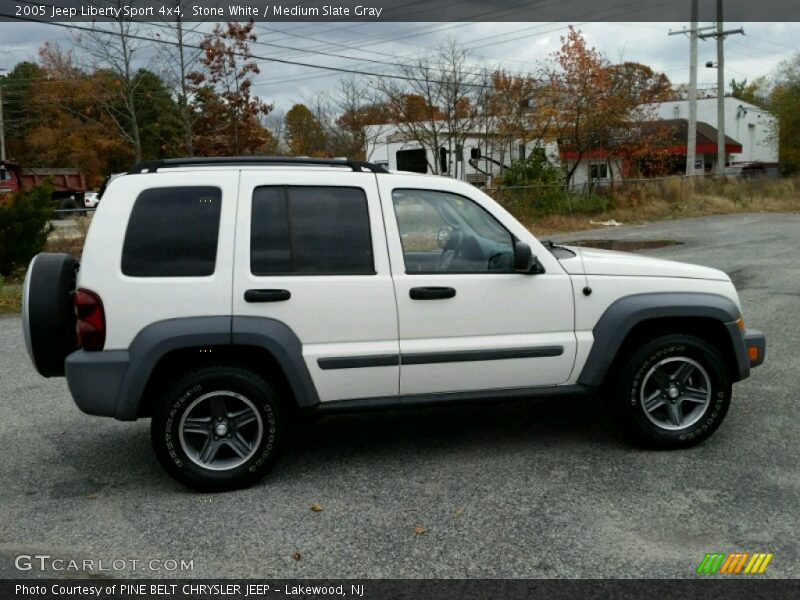 Stone White / Medium Slate Gray 2005 Jeep Liberty Sport 4x4