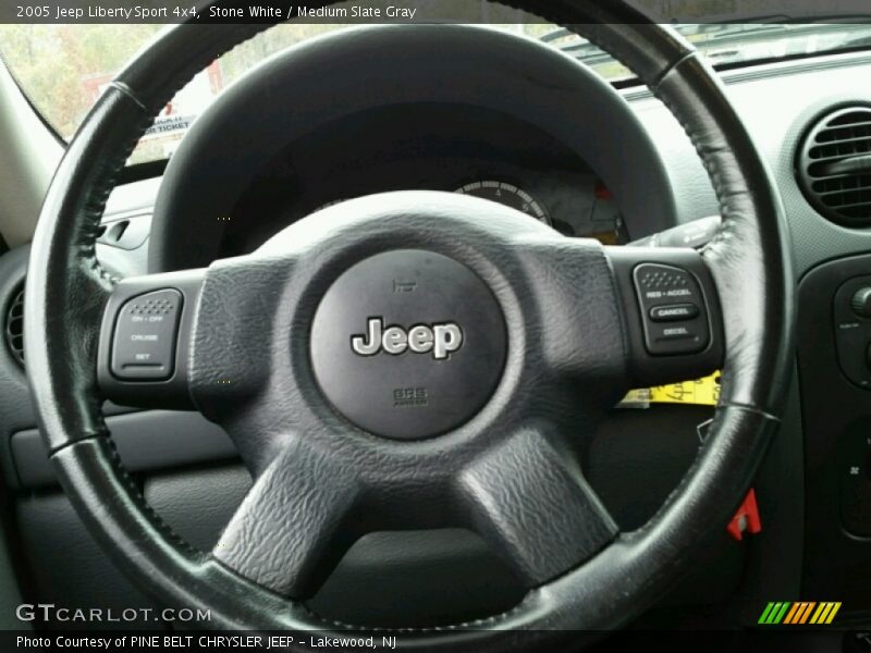 Stone White / Medium Slate Gray 2005 Jeep Liberty Sport 4x4