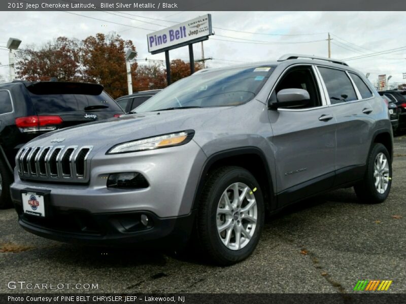 Billet Silver Metallic / Black 2015 Jeep Cherokee Latitude