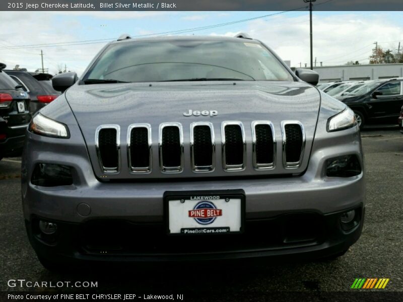 Billet Silver Metallic / Black 2015 Jeep Cherokee Latitude