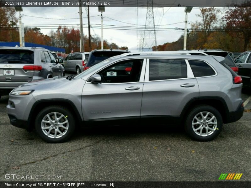 Billet Silver Metallic / Black 2015 Jeep Cherokee Latitude