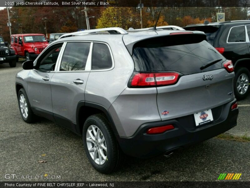 Billet Silver Metallic / Black 2015 Jeep Cherokee Latitude
