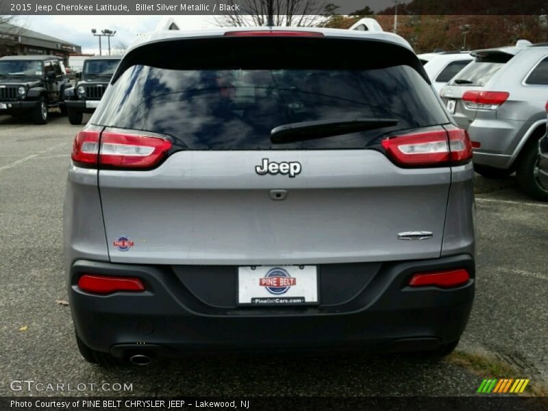 Billet Silver Metallic / Black 2015 Jeep Cherokee Latitude