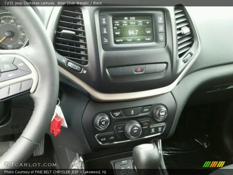 Billet Silver Metallic / Black 2015 Jeep Cherokee Latitude
