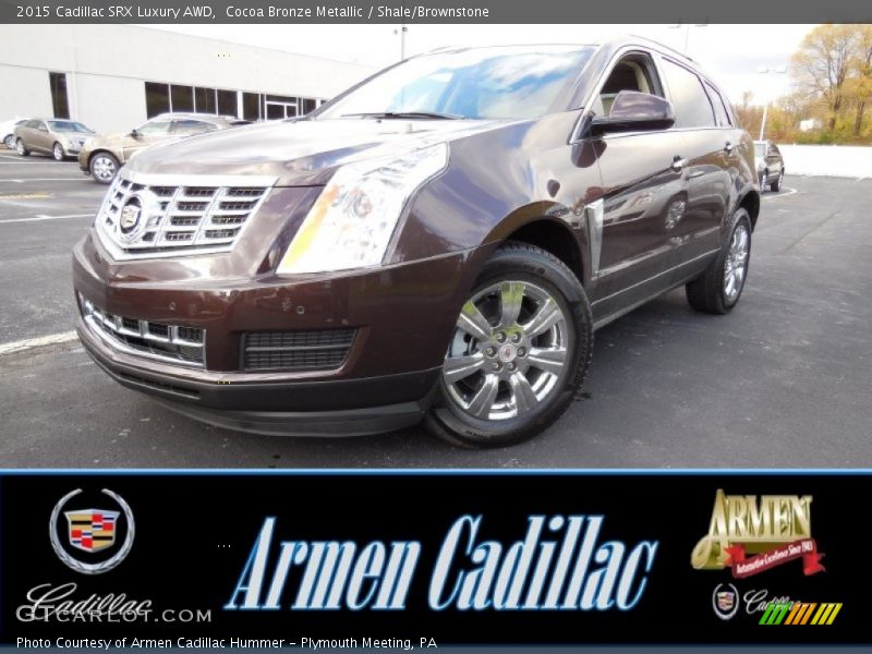 Cocoa Bronze Metallic / Shale/Brownstone 2015 Cadillac SRX Luxury AWD