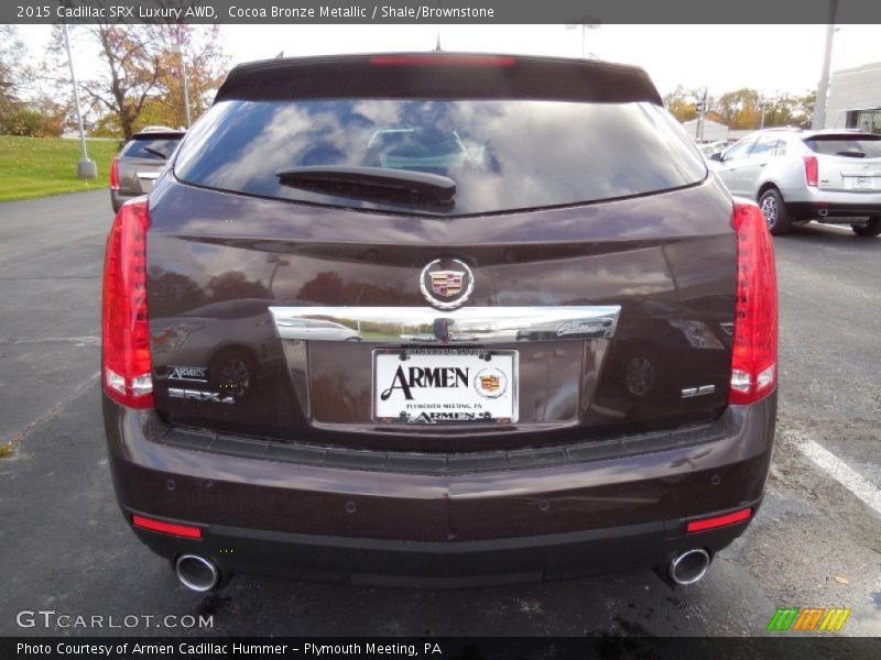 Cocoa Bronze Metallic / Shale/Brownstone 2015 Cadillac SRX Luxury AWD