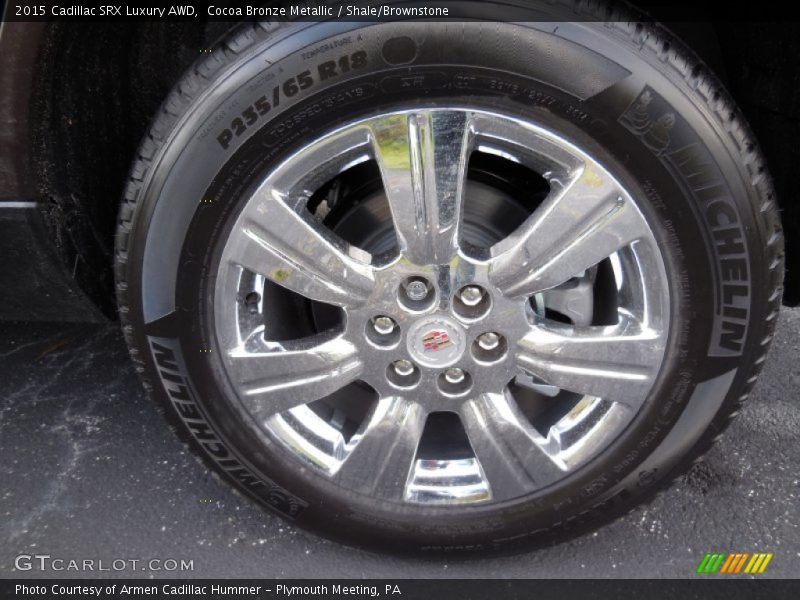 Cocoa Bronze Metallic / Shale/Brownstone 2015 Cadillac SRX Luxury AWD