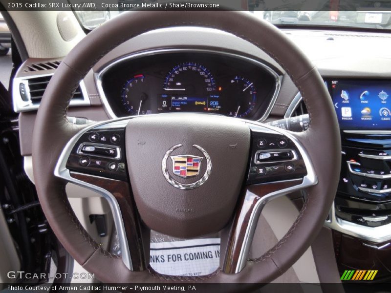 Cocoa Bronze Metallic / Shale/Brownstone 2015 Cadillac SRX Luxury AWD