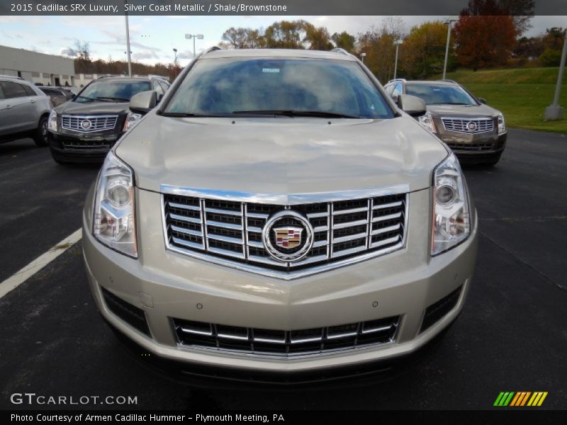 Silver Coast Metallic / Shale/Brownstone 2015 Cadillac SRX Luxury