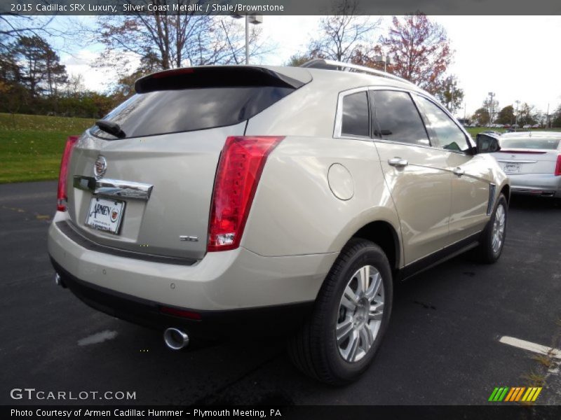 Silver Coast Metallic / Shale/Brownstone 2015 Cadillac SRX Luxury
