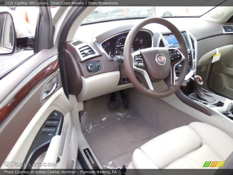 Silver Coast Metallic / Shale/Brownstone 2015 Cadillac SRX Luxury
