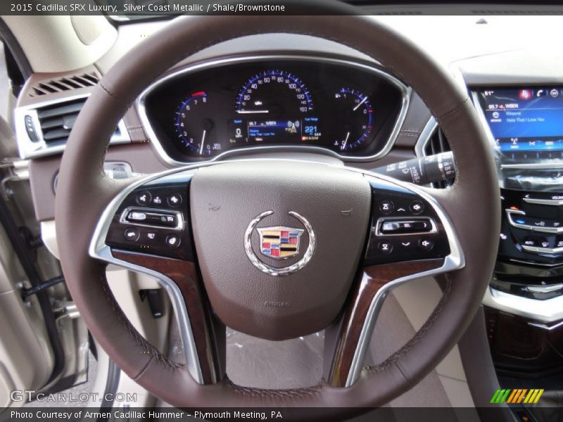 Silver Coast Metallic / Shale/Brownstone 2015 Cadillac SRX Luxury