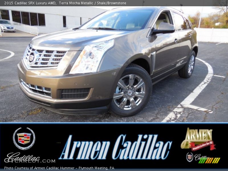 Terra Mocha Metallic / Shale/Brownstone 2015 Cadillac SRX Luxury AWD