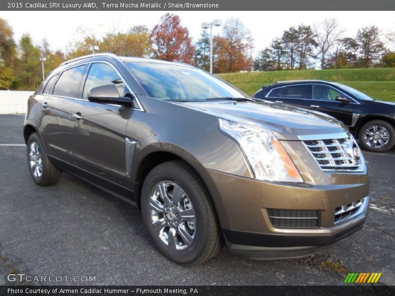 Terra Mocha Metallic / Shale/Brownstone 2015 Cadillac SRX Luxury AWD