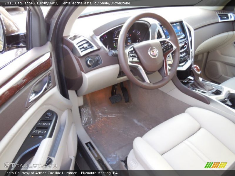 Terra Mocha Metallic / Shale/Brownstone 2015 Cadillac SRX Luxury AWD