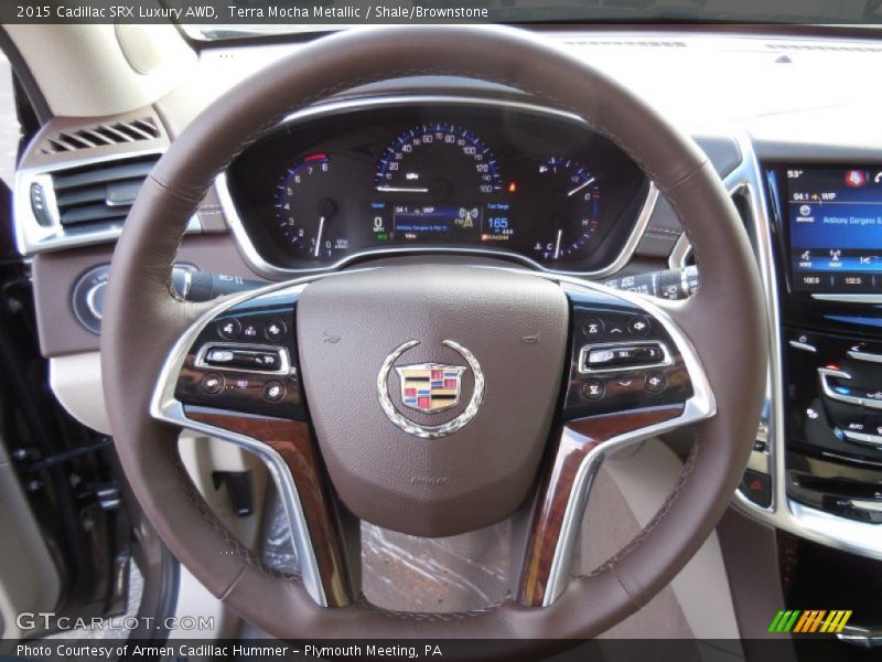 Terra Mocha Metallic / Shale/Brownstone 2015 Cadillac SRX Luxury AWD