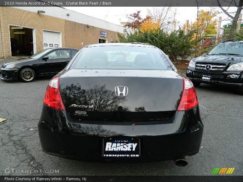 Crystal Black Pearl / Black 2010 Honda Accord LX-S Coupe