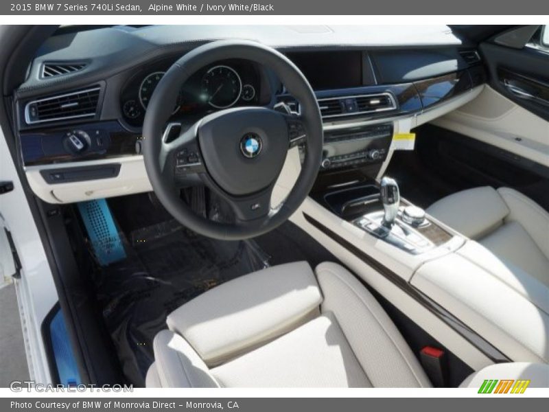 Alpine White / Ivory White/Black 2015 BMW 7 Series 740Li Sedan